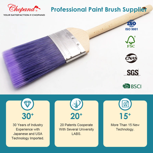 सर्वश्रेष्ठ विक्रेता पेंट ब्रश पेशेवर निर्माण थोक कस्टम 75 मिमी 3 इंच पेंट ब्रश दीवार के लिए ब्रिस्टल पेंट ब्रश - Product Image 3