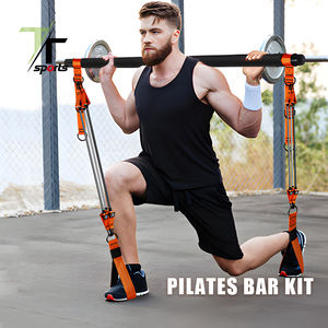 <span class=keywords><strong>Kit</strong></span> de <span class=keywords><strong>barre</strong></span> de Pilates de sport avec bandes de résistance Équipement de Pilates robuste Gym à domicile portable pour l'entraînement en force - Product Image 5