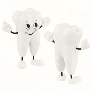 Regalos Promocionales al por Mayor con Logotipo Personalizado, Juguetes Antiestrés de Espuma de PU con Forma de Dientes, Pelotas Antiestrés con Forma de Dientes - Product Image 1