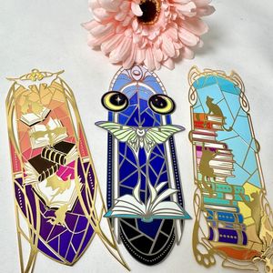 تصميم شعار مخصص، بطاقات أعمال معدنية مطلية صديقة للبيئة ومتينة، فواصل كتب بتصميم فريد، طباعة حريرية - Product Image 2