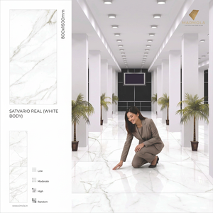 Loseta de Porcelana Esmaltada Brillante Pulpis Negra de 800x1600mm para Pisos de Apartamentos Modernos y Vestíbulos - Product Image 5