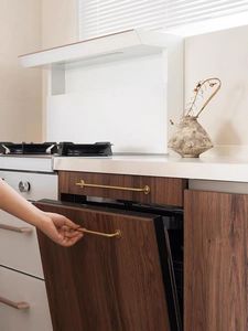 Gabinetes de Cocina Modernos en Forma de L, Bicolor <span class=keywords><strong>Blanco</strong></span> y Madera Veteada, Juego de Gabinetes de Cocina Modulares de Madera, Personalizados - Product Image 4