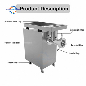 Edelstahl-Fleischwolf für Schweine-, Rind-, Lamm- und Hammelfleisch zur Wurstherstellung und Burgerzubereitung – Multifunktionale Fleischzerkleinerungsmaschine - Product Image 2