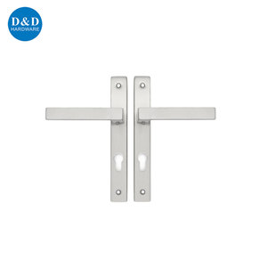 Poignée de <span class=keywords><strong>porte</strong></span> en aluminium à cadre étroit en acier inoxydable 304 316 avec <span class=keywords><strong>plaque</strong></span> Poignée de <span class=keywords><strong>porte</strong></span> à coin carré avec <span class=keywords><strong>plaque</strong></span> - Product Image 1