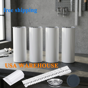 USA Stock Stainless Steel 20oz Vacuum Insulated Tumbler with <b>Plastic</b> Straw and All Attachments - Product Image 3