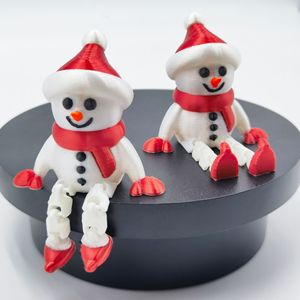 YIDA Bestseller Ornements de Noël miniatures imprimés en 3D (bonhomme de <span class=keywords><strong>neige</strong></span>, homme en pain d'épices) - PLA écologique pour impression 3D de bureau - Product Image 3