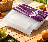 Sacs de conservation alimentaire hermétiques minimalistes en gros de Zhejiang, épaissis, avec fermeture éclair et curseurs élargis ; Sacs de rangement pour réfrigérateurs