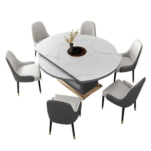 出色的顶级和流行的白色高光mdf高顶餐桌规格节省大厅用餐的空间