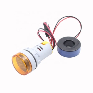 Mini painel redondo azul de 22mm, indicador <span class=keywords><strong>digital</strong></span> de exibição voltímetro e amperímetro v + a meter - Product Image 3