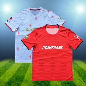 Produsen Grosir Langsung Menjual Jersey Sepak Bola Berkualitas Tinggi 25/26, 100% Poliester, Cetak Transfer Panas, dan Bernapas - Product Image 1