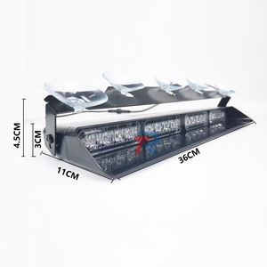 Un par de luces estroboscópicas de advertencia Interior de coche, lámpara de baliza intermitente de 32 <span class=keywords><strong>LED</strong></span> con controlador de pantalla Digital <span class=keywords><strong>para</strong></span> <span class=keywords><strong>parabrisas</strong></span> de tablero - Product Image 5