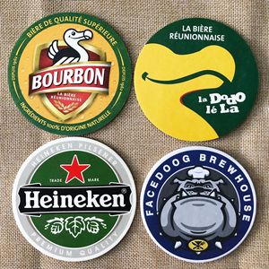 Custom Printed 4 Inch Disposable Paper Coaster Single Side ABSORBENT Beer Mat for Bars and Pubs for Exhibitions Grocery Use