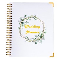 Agenda quotidien personnalisé pour mariage, organisateur de mariage, carnet de notes à spirale avec reliure rigide et onglets, journal intime