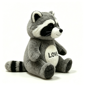 Regalo de valleterroso bordado con temática de San Valentín, juguete de animal del bosque suave para dormir, valleterroso de peluche neutro para baby shower - Product Image 3