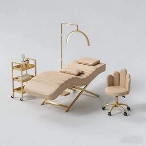 Nuevo modelo de cama para estética de pestañas, cama de masaje para spa, cama para pestañas de salón de belleza, cama para tatuaje de cejas, cama para tatuajes - Product Image 2