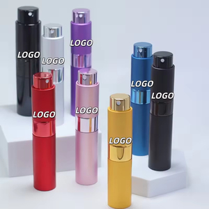 Atomizador de Perfume Portátil Recargable de Aluminio Negro Mate de Alta Calidad, 5ml, 8ml, 10ml, con Sistema de Giro - Product Image 1