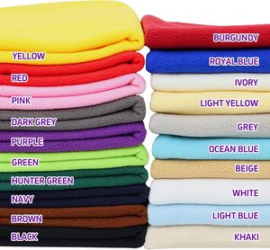 <b>Cheap</b> Wholesale Custom Multicolor Soft Fleece Flannel Throw Blanket Knitted Plain Solid Design 100% Polyester Four Seasons Use - Product Image 3