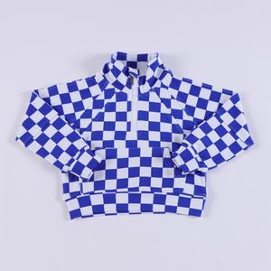 Vente chaude à carreaux unisexe enfants filles garçons mode imprimé imperméable coupe-vent veste enfants manteau - Product Image 1