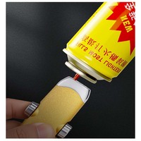 Briquet anti-vent 2-en-1 en métal avec fonction fidget spinner et double flamme torche, rouge
