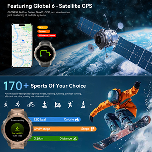 DM56 นาฬิกาสมาร์ทวอทช์รุ่นใหม่สำหรับผู้ชายและผู้หญิง นาฬิกา GPS สำหรับเล่นกีฬา กันน้ำ พร้อมแผนที่ออฟไลน์ ระบบติดตาม GPS สมาร์ทวอทช์ GPS - Product Image 4
