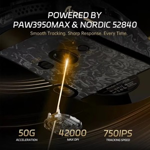 Attack Shark R11 Ultra Carbon Fiber 8k PAW3950MAX Wireless Gaming <b>Mouse</b> 20000 FPS Static Scan Rate 49g Ultra USB/Type-C - Product Image 5