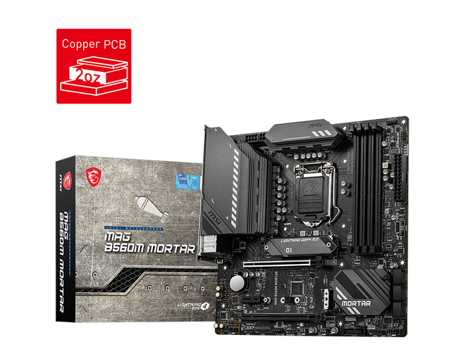 MAG B560M Mortar Desktop/Server M-ATX Form Factor Dual/Quad DDR4 Memory Intel Z790/Z690/B450 128GB SATA Refurbished/Used/New