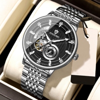 Nouvelle Montre Mécanique Entièrement Automatique 2026 pour Homme, Luxe Affaires, Étanche, Mouvement Creux, Logo Personnalisé
