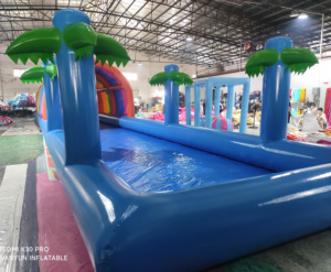 <span class=keywords><strong>Inflatable</strong></span> PVC hình chữ nhật trên mặt đất hồ bơi Kid chơi hồ bơi mới - Product Image 4