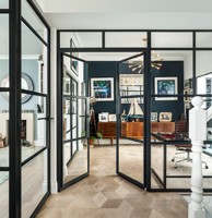 Portes en verre à cadre en aluminium contemporain à rupture de pont thermique de qualité supérieure pour maison et hôtel