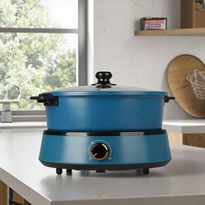 Pot chauffant électrique double face antiadhésif et amovible, capacité de 5L, contrôle multi-puissance, économie d'énergie pour usage domestique - Product Image 2