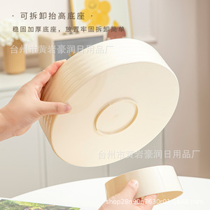 Frutero Moderno de Lujo, Tamaño Grande, Redondo, de Plástico PP de Grado Alimenticio, para Conservar la Frescura, con Escurridor para Cocina - Product Image 3