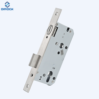 Norme européenne Serrure à guillotine centrale de 85mm Loquet à rouleau en acier inoxydable Serrure à mortaise pour l'architecture
