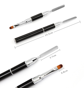 Ensemble de pinceaux pour nail art en gel, manche en plastique et métal, pour la création de motifs 3D sur ongles en acrylique, logo personnalisé OEM, outil professionnel pour salon de manucure - Product Image 4