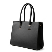Sac pour ordinateur portable pour femmes, en cuir PU, imperméable, sacoche de bureau, grand sac à main, sac à bandoulière, automne-hiver