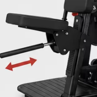 Machine de musculation commerciale à disques pour pectoraux et bras, modèle Wide Flat Chest Press, en métal robuste, capacité 200 kg, GA04
