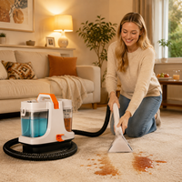 Machine de nettoyage de tapis et de moquettes la plus vendue, 500W, 14,5KPa, équipement de nettoyage par extraction profonde pour la maison