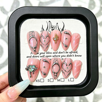 Ongles en gel acrylique souples en gros OEM/ODM, faux ongles à presser, design personnalisé, emballage de luxe de haute qualité pour ongles à presser