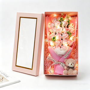 Caja de Regalo con Ramo de 23 Rosas de Jabón, Flor Artificial, Flor Eterna, Regalo para Festividades - Product Image 5
