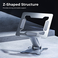 Support portable en aluminium pour ordinateur portable 11-15 pouces, réglable, léger, support pliable pour tablette et ordinateur portable, idéal pour le travail au bureau