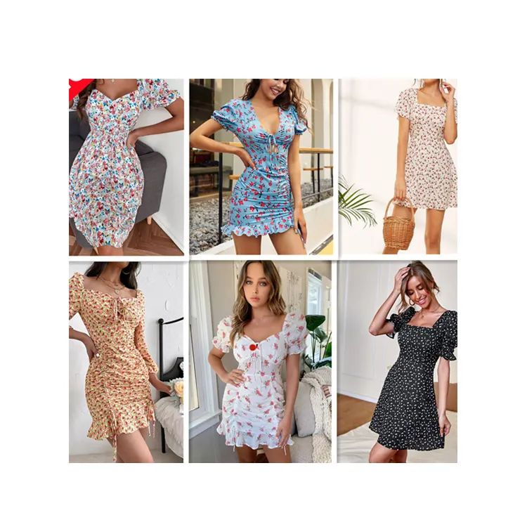 Wholesale Supplier Clothing Shipping Assorted Dress Bulk Bales Free Clothes Shop Casual Dresses