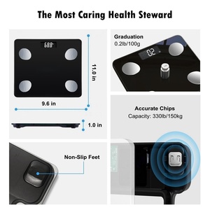Báscula Digital Inteligente para Baño con Wi-Fi, Funciona con Batería, Vidrio Templado, Empaque Personalizable, Medición de Peso - Product Image 3