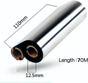 <span class=keywords><strong>ริบบิ้น</strong></span>แว็กซ์เรซินคุณภาพสูงขนาด 110 มม. X 70 ม. สำหรับเครื่องพิมพ์บาร์โค้ดแบบถ่ายโอนความร้อน ทนต่อการขีดข่วน ใช้งานร่วมกับเครื่องพิมพ์ Zebra ได้ - Product Image 2