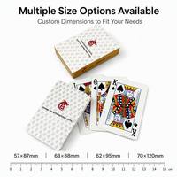 Cartes à jouer en papier écologiques imprimées sur mesure OEM/ODM |   Jeu de cartes de poker haut de gamme pour entreprises |   Impression couleur CMYK recto-verso |   Arrondi