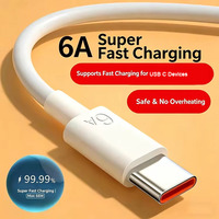 Câble USB C durable 6A 100W, câble de charge rapide Type C, cordon de chargeur USB A vers USB C pour iPhone Samsung Xiaomi
