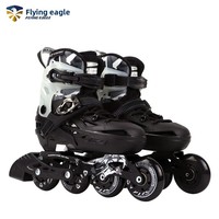 Patins à roulettes réglables Flying Eagle S6S pour enfants, pour débutants, garçons et filles, avec roues plates professionnelles
