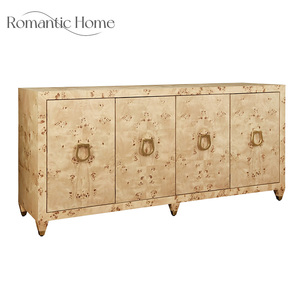 <span class=keywords><strong>Buffet</strong></span> élégant en bois de Mappa Burl artisanal contemporain pour salon - Product Image 3