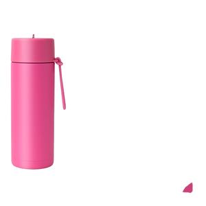 กระติกน้ำสุญญากาศแบบกำหนดเอง ปราศจากสาร BPA ขนาด 20 ออนซ์  ผนังสองชั้น ฉนวนกันความร้อน สแตนเลส พร้อมฝาปิดแบบหลอดดูด - Product Image 4