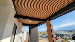 Tường ốp WPC bên ngoài ngoài ngoài trời Composite bên ngoài WPC tường ốp tấm ngoài trời nhôm tường ốp - Product Image 2