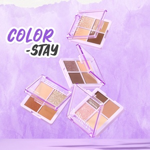 IRENEDA IR-E02 Palette de fards à paupières de haute qualité 4 couleurs Palette de maquillage Ombre à paupières Mat Shimmer Poudre de maquillage Longue durée - Product Image 5