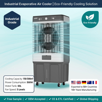 Ventilateur de refroidissement d'air électrique industriel à économie d'énergie, débit d'air élevé, portable avec volets oscillants pour atelier, entrepôt, garage